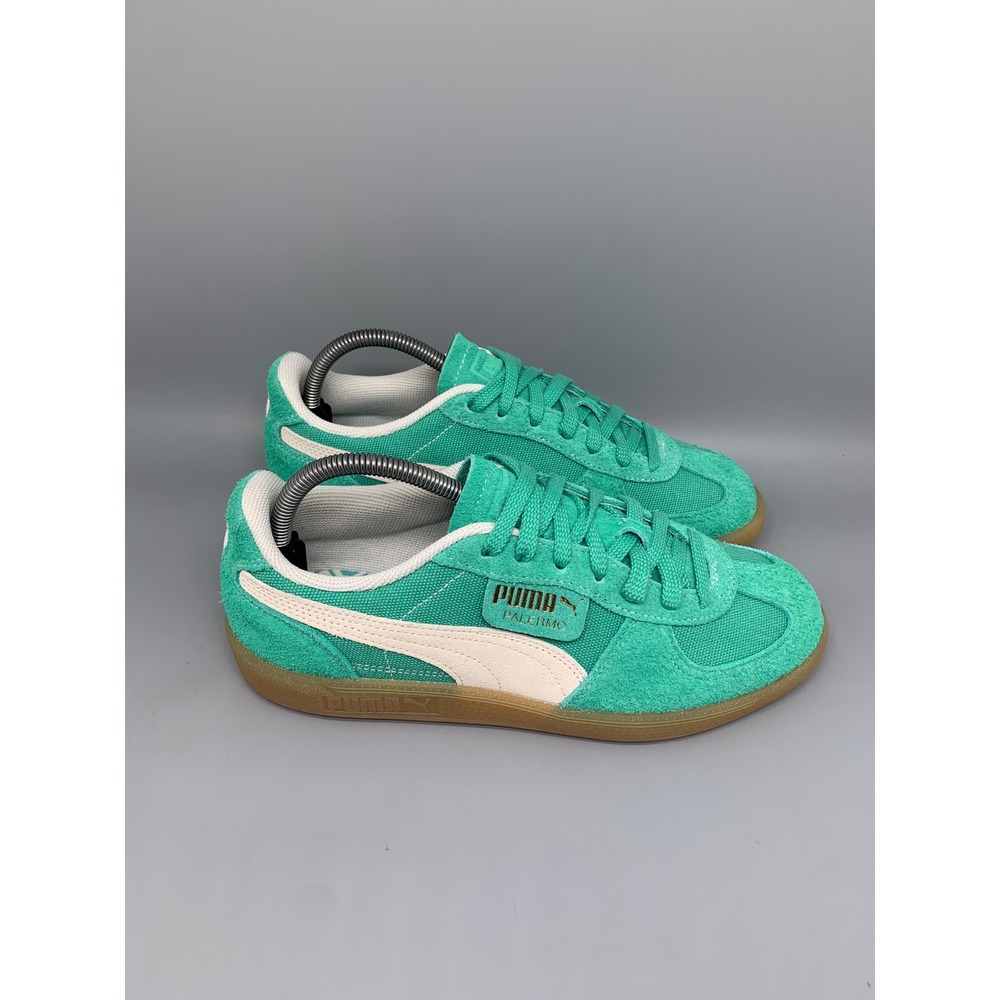 Puma‎ Palermo Electric Peppermint White Gum Shoes 396841-05 Men's Sz 8